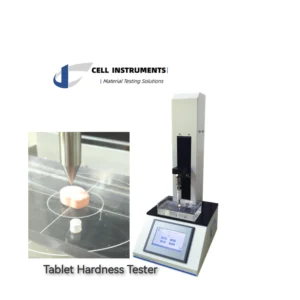 tablet hardness test with tablet hardness tester.
