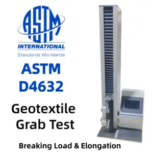 ASTM D4632 Geotextile Grab Test for Breaking Elongation